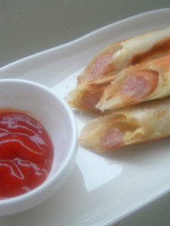 A picture of Easy and Speedy Curry Flavored Spring Rolls.