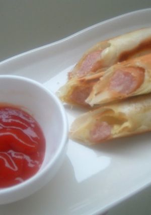 A picture of Easy and Speedy Curry Flavored Spring Rolls.