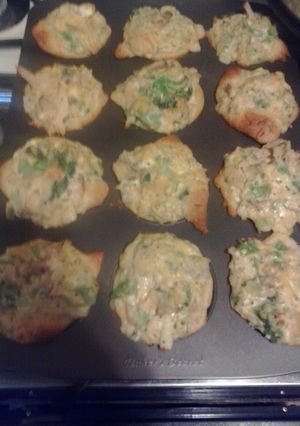 A picture of parmesan chicken bites.