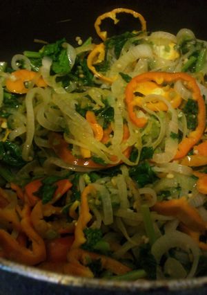 A picture of NFL Halftime Peppered Kale.