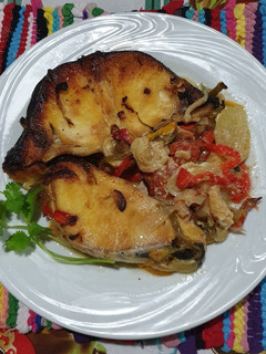 Una foto de Surubi al horno