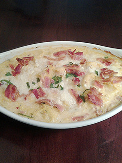 A picture of Spaghetti Squash Gratin.