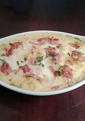 A picture of Spaghetti Squash Gratin.