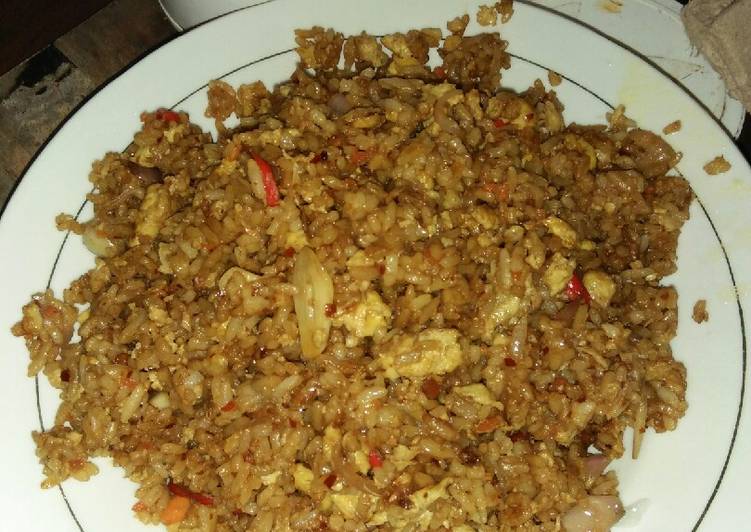 Orak arik telur nasi pedas ala Niken