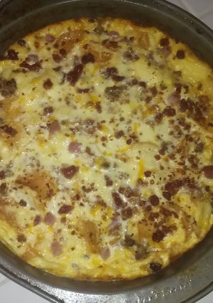 A picture of Breakfast casserole.