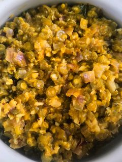 பாசிப்பருப்பு பீன்ஸ் பொரியல்(beans poriyal recipe in tamil) செய்முறை முக்கிய புகைப்படம்