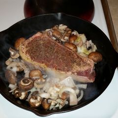 A picture of Skillet Steak "Amazing".