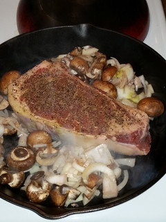 A picture of Skillet Steak "Amazing".