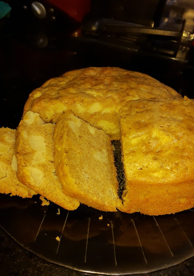 Una foto de Budín de harina integral con manzana
