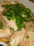 Stir-fried Shirataki, Tofu and Tarako