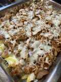 Tarrina kebab con papas caseras