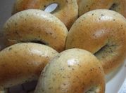 A picture of bread flour bagel