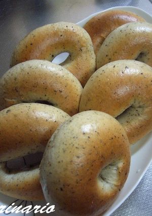 A picture of Earl Grey Scented Bagels.