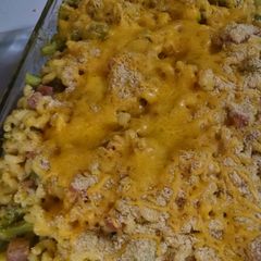 A picture of Cheddar Broccoli Pasta Bake.