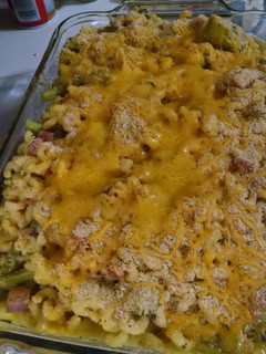 A picture of Cheddar Broccoli Pasta Bake.