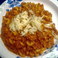 A picture of skunks simple goulash stove top.