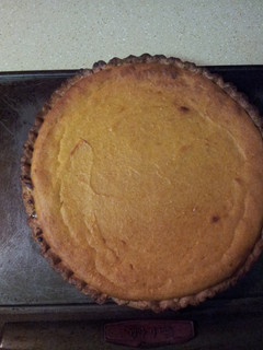 A picture of Southern sweet potato pie.