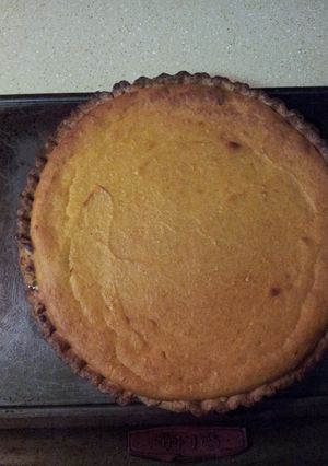 A picture of Southern sweet potato pie.
