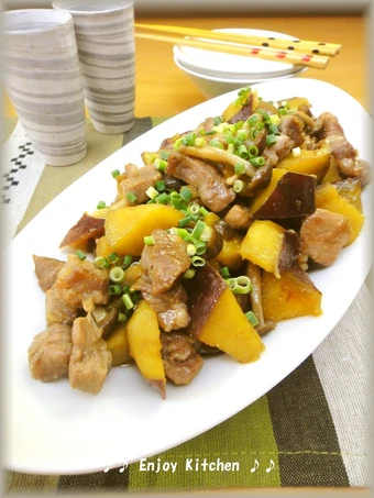 Easy Way Make Sweet-Spicy Sweet Potato and Pork the Can Spoil the Tongue Perfect