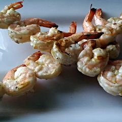 A picture of Crazy Garlicky Grilled Shrimp.