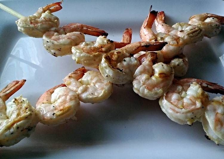 Recipe of Super Quick Homemade Crazy Garlicky Grilled Shrimp
