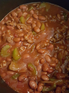 A picture of Dad's chili.