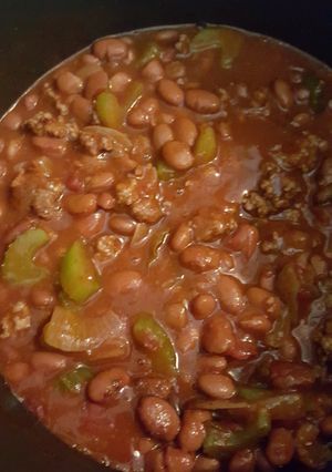 A picture of Dad's chili.