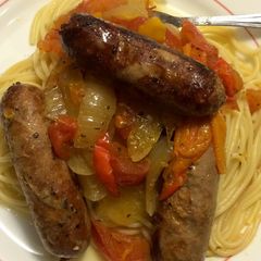 A picture of Crock Pot Sausage n Peppers.