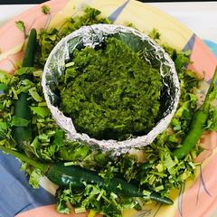 Coriander chutney A picture of Coriander chutney.
