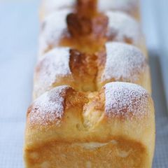 A picture of Potato Bread in a Bread Maker.