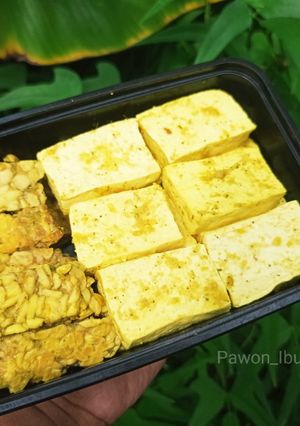 Foto resep Meal Prep Tahu Tempe Ungkep Kuning