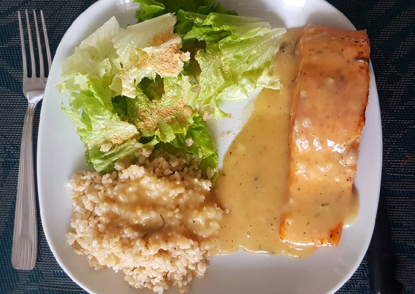 Saumon sauce légère citron estragon !