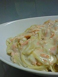 A picture of Easy Salmon Cream Pasta.