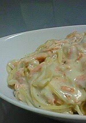 A picture of Easy Salmon Cream Pasta.
