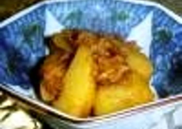 Recipe of Any-night-of-the-week Yummy Yummy Simmered Potatoes and Tuna