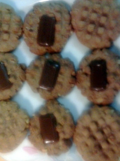 A picture of Peanut Butter Nutella Cookies.