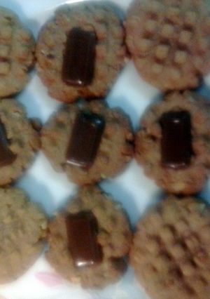 A picture of Peanut Butter Nutella Cookies.