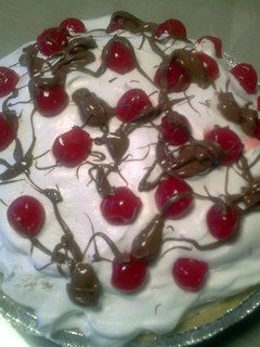 A picture of Bananna Split Pie.