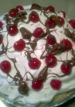 A picture of Bananna Split Pie.