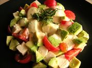 A picture of perilla salad