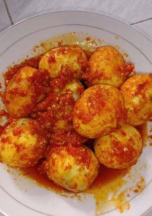 Foto resep Telor balado pedas