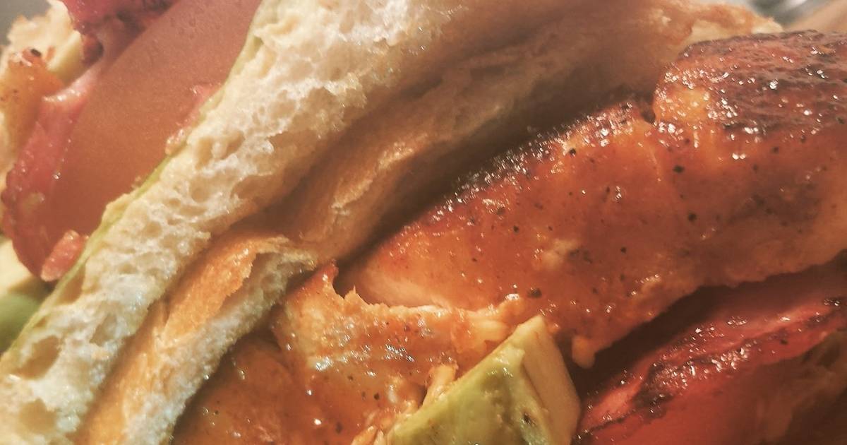 Bbq Salmon B L T W Turkey Bacon And Dijon Mustard Recipe By That Girl Can Cook Cookpad