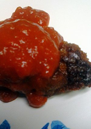 A picture of papaya barbecue sauce.