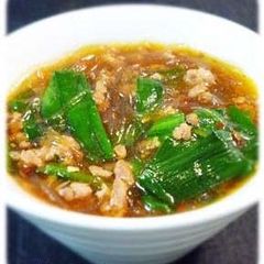 A picture of Garlic Chives are Delicious! Mapo Harusame Noodles.