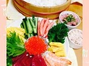 A picture of perilla rice a shrimp