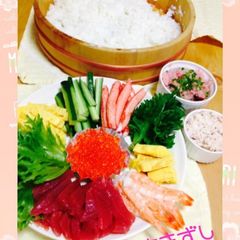 A picture of Easy Hand-Rolled Sushi with Sushi Vinegar.