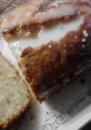 A picture of Lemon Glazed Zucchini Bread.