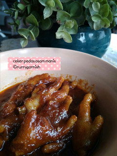 Foto resep Ceker Pedas Asam Manis