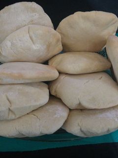 Una foto de Pan pita(pan árabe)