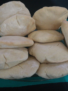 Una foto de Pan pita(pan árabe)